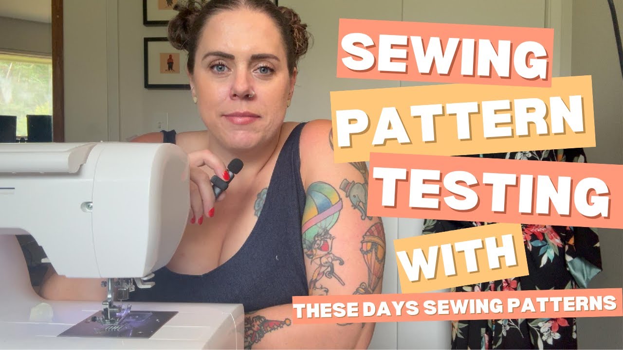 Beginner Sewing pattern testing with These Days Sewing Patterns - YouTube