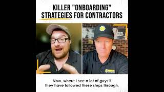 Killer "Onboarding" Strategies For Contractors