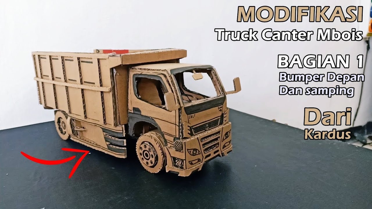 Cara Modifikasi Truck Canter  Mbois Jadi Ceper Miniatur  