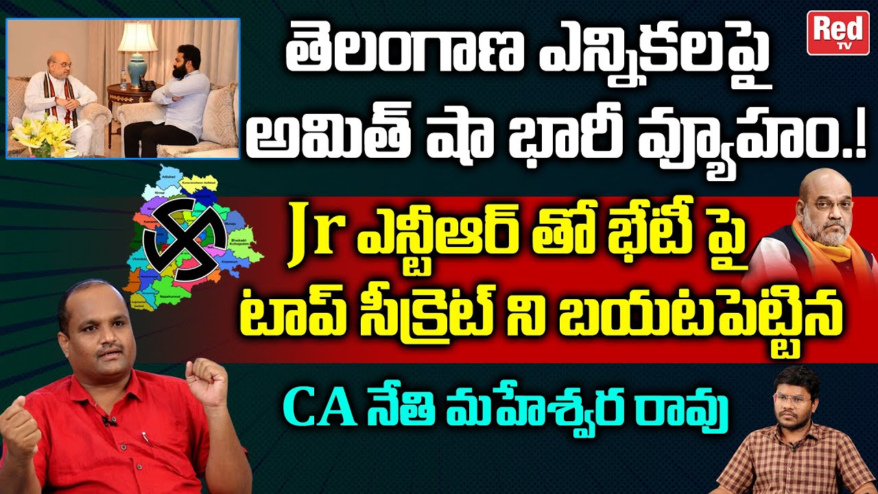 CA Nethi Maheswara Rao Reveals Shocking Facts On Amit Shah Jr NTR Meeting | Ts Politics | BJP |REDTV