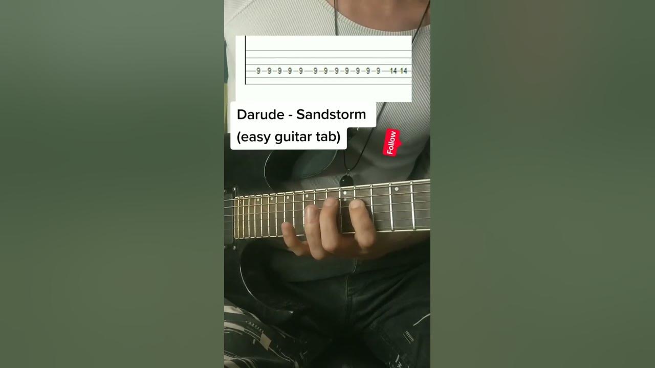 Darude - Sandstorm riff on guitar