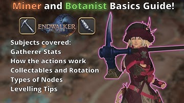 How to play Miner and Botanist, in detail! FFXIV Endwalker