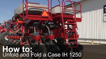How to Unfold and Fold a Case IH 1250 Planter