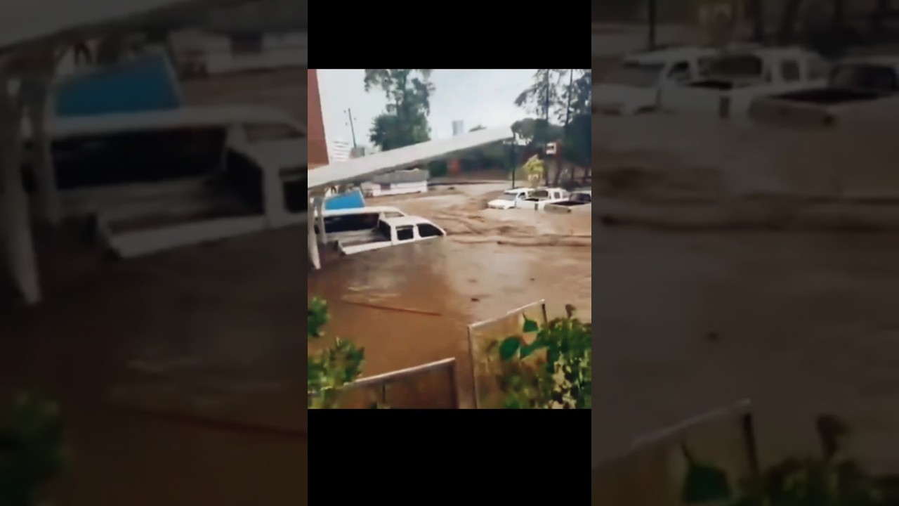 Heavy flooding near Giyon Hotel in Addis Ababa, Ethiopia
