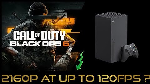 Xbox Series X | Call of Duty Black Ops 6 | Performance / First look