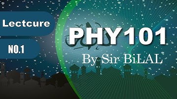 1.PHY101 Lecture no 1 Introduction to Physics by Sir BiLAL