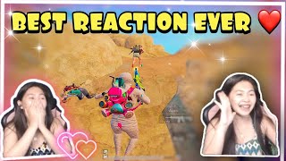Surprising this girl  LIVE ON STREAM ?❤️ | Best PUBG Mobile Reaction ??