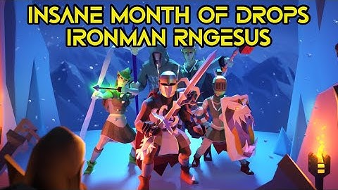 Insane Ironman RNG – MONTH of Drops You Won’t Believe! | OSRS