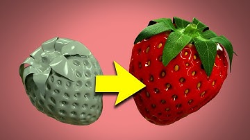 Blender Strawberry Animation Tutorial Part 2: Texturing the Strawberry