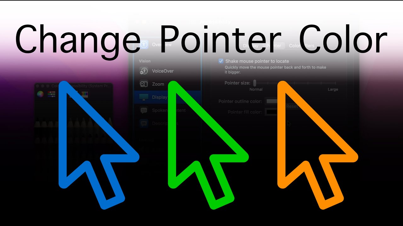 How to customize the size, shape, and color of your mouse pointer