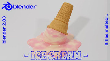【blender】初心者向け ショートカット字幕付き　ブレンダーでアイスクリームのモデリング【Cycles】