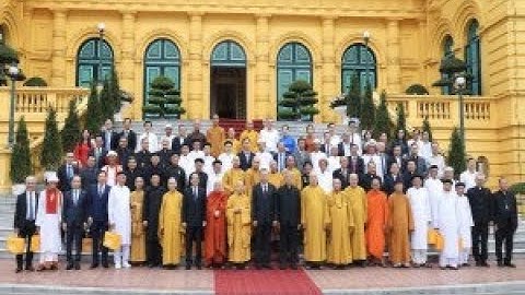 Chủ tịch nước Tô Lâm gặp mặt Đoàn đại biểu các chức sắc, lãnh đạo các tổ chức tôn giáo