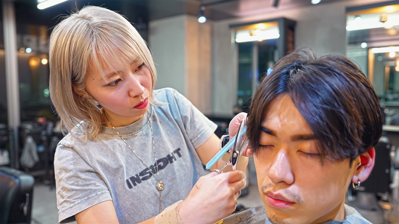 💈(ASMR) Business-Class Grooming in Old Tokyo by Japanese Lady Barber of Extreme Finesse