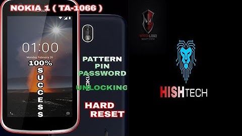 How To Unlock NOKIA 1 ( TA-1066) PATTERN,PIN,PASSWORD LOCKS / HARD RESET / 100% SUCCESS