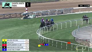 Sketchy wins Race 1 on Sunday, April 6 at Santa Anita Park.