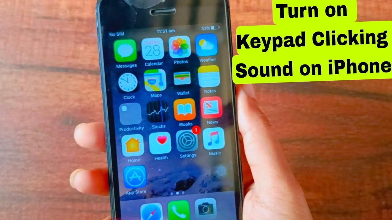 How To Turn On Keyboard Clicking Sound On IPhone IPhone Keypad