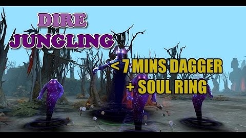 Dota 2 Howto Jungle 6.88 - Enigma less than 7 mins Blink Dagger + Soul Ring - Dire Guide