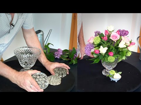 How to use a glass flower frog – The Wild Bunch Flower Shop