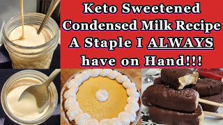 Keto Sweetened Condensed Milk Recipe | Simple & Versatile
