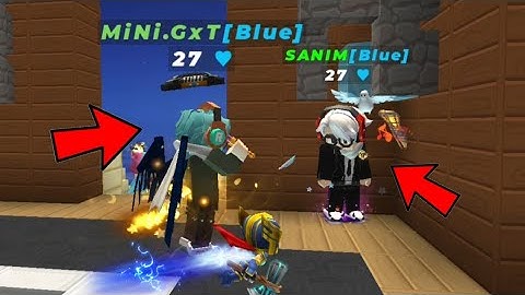 Mobile Player Vs PC in Bedwars!! (Blockman Go)