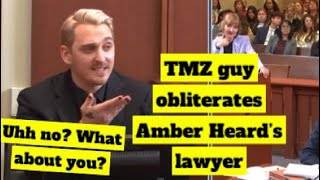 TMZ guy obliterates Amber Heard’s lawyer after she gets rude and disrespectful #johnnydepp