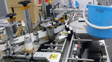 Wrap Around Servo Labelling Machine | Vials Round Bottle Labelling | Solo Labeller Technology