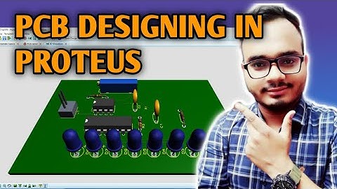 PCB designing in proteus || How to make circuit schematic and pcb layout in proteus in hindi