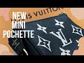 NEW Louis Vuitton Mini Pochette  Bicolor Empreinte Closeup shots + What fits inside