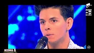 Nechifor Mihai Emilian a venit extrem de îndrăgostit la X Factor! Dar a plecat...învins!