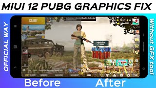 PUBG Mobile MIUI 12 Graphics Fix | Official Way to Fix PUBG Graphics on Any MIUI without GFX Tool