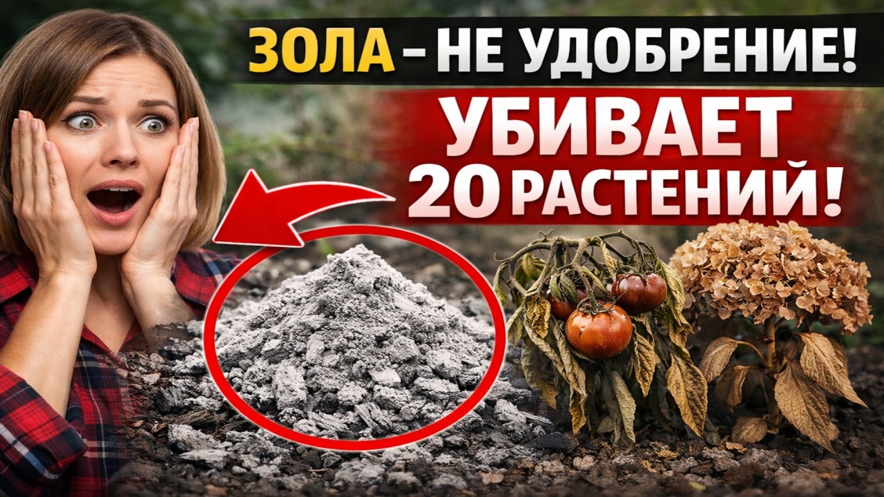 ЗОЛА - НЕ УДОБРЕНИЕ! Вы УБИВАЕТЕ эти 20 растений, даже не зная об этом!