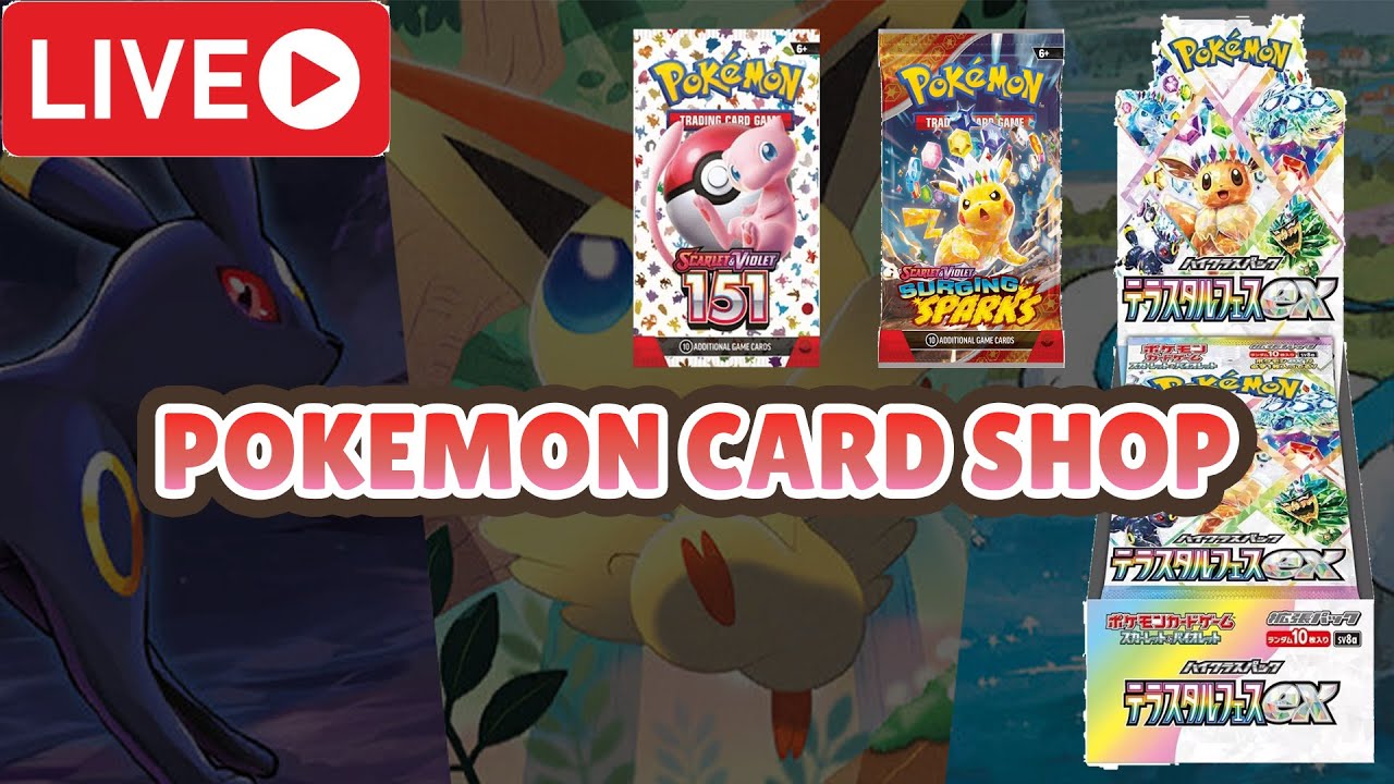 🔴 LIVE Pokemon Rip n Ship, Terastal Festival, 151, Surging Sparks & More!!!