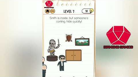 Brain Test 2 Smith and Joe Part 1 Level 7 smith is inside but  someone