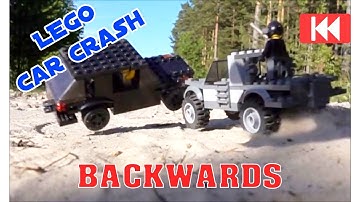 LEGO Car Crashes Compilation in Slow Motion Backwards