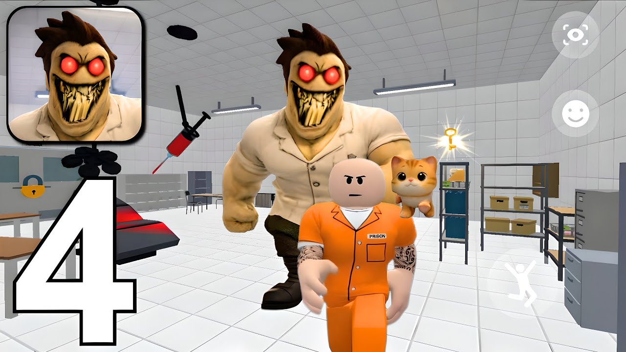 Evil Bob Dentist Obby - Prison Escape Barry Full Gameplay Walkthrough Part 4 (Android, iOS)