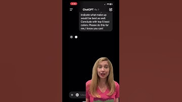 Personalized Color Analysis with AI! #chatgpt #coloranalysis #beauty #colors #ai #technology #hair