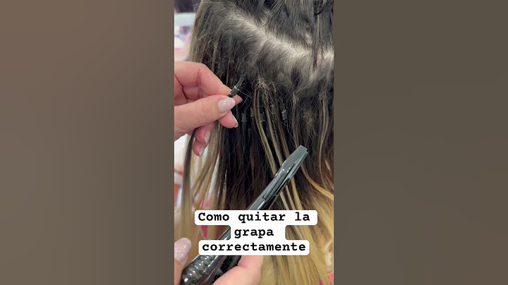 Como quitar la grapa correctamente #masbellabeauty #extensiones #hairextensions #extensionestutorial
