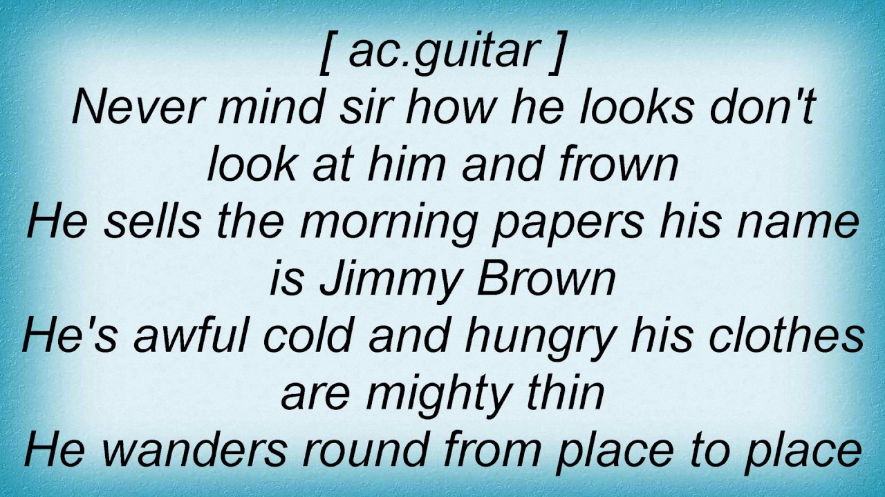 Skeeter Davis Jimmy Brown The Newsboy Lyrics YouTube