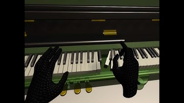 Study for virtual keyboard instrument and hand tracking in a VR environment