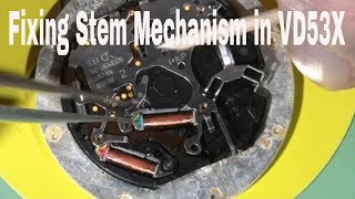 How to Fix a Stem Mechanism Malfunction in SII/Seiko VD53B, VD54B and VD57B Watch Movements