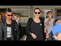 Angelina Jolie Brad Pitt And Family Arrive at LAX, Part 1