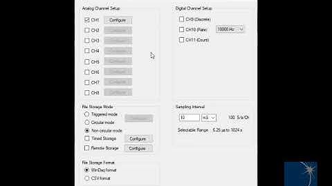 Acquiring Pressure Data Using a DI-2108-P Data Logger