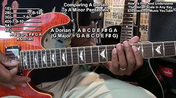 Understanding And Playing The DORIAN SCALE In ANY KEY Guitar Lesson @EricBlackmonGuitar