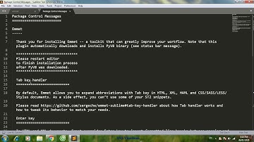 Hướng dẫn cài plugin EMMET viết tắt HTML trong Sublime text