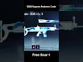 how to get glacier scar-l | get up to 1000 redeem code #redeemcode #bgmiredeemcode #shorts