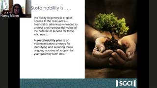 Webinar Sustaining Science Gatewaysfinding Your Best Fit Model