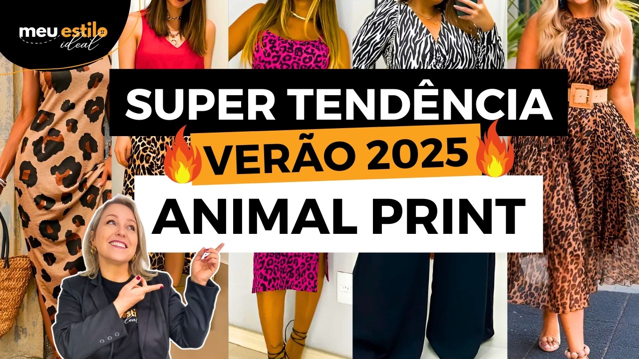Looks ANIMAL PRINT Tendência Verão 2025 - YouTube
