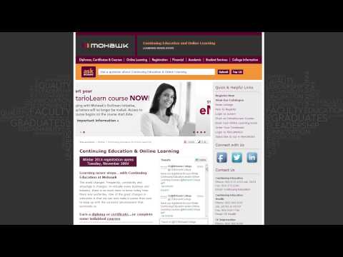 How to Register -- Continuing Education at Mohawk College