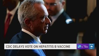 CDC delays vote on hepatitis B vaccine