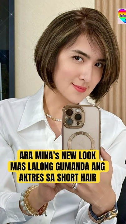 ARA MINA NAGPAPAYAT AT NAGPA SHORT HAIR♥️MAS LALO SYANG GUMANDA♥️#celebritygossip #shorts